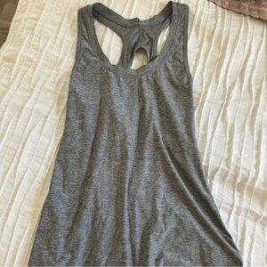 Athleta Gray Racerback Tank Top